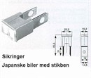 Japansk Sikring HAN 30A Lyserød